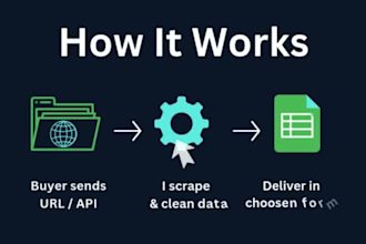 provide professional web scraping and API data extraction services