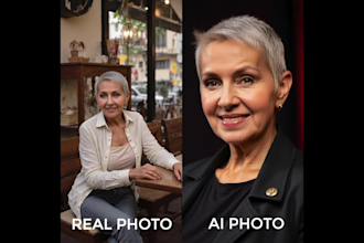 create an ai photoshoot for client attraction or business