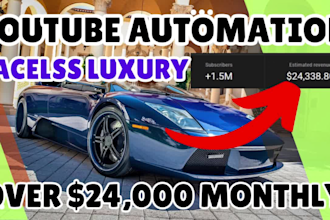 create cash cow automated faceless luxury channel to earn 10k