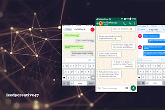 create chat animation for ads intro