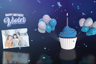 make happy birthday video cinematically