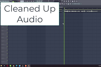 professional clean, repair fix your video audio
