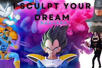 sculpt custom 3d models for 3d printing