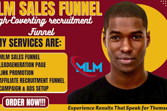 build mlm sales funnel, recruit affiliates, and promote your offer