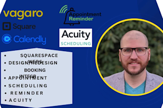 build squarespace setup acuity schedulling square booking appointments, calendly