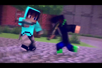 animate 3d minecraft music video and minecraft animation