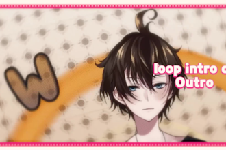make loop intro, debut, or promotion video for vtuber and streamer