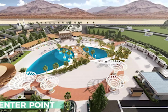 design large scale 3d landscapes for parks, resorts, and hospitality projects