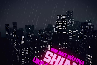 make you a HQ animated lyric video