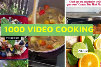 give you 1500 keto cooking recipe videos