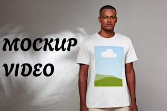 design realistic 3d animated clothing mockup videos for packaging and products