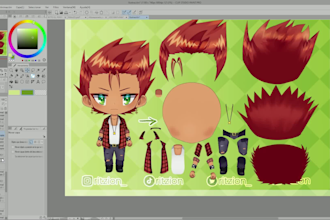 cut you image into live2d ready model