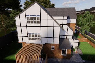 do interior and exterior designing with best quality renders