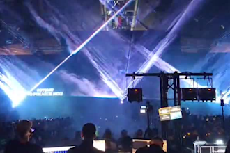 create a custom laser show synchronized with music
