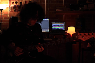 record a melodic bass line for your track