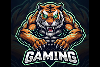 gaming, esport mascot logo, powerful, realistic ai designs