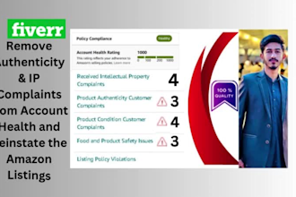 help you to fix amazon product authenticity and IP complaint from account health
