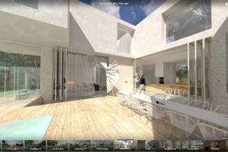 prepare 360 degrees renders and virtual tour walkthrough