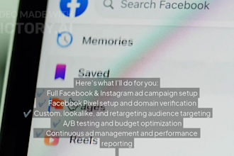 setup and manage facebook meta ads campaign instagram ads or meta ad marketing