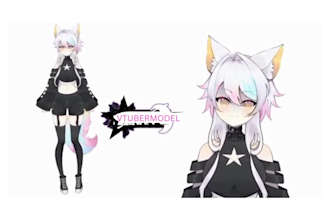 vtuber commission live2d 3d vtuber model rig vrchat anime