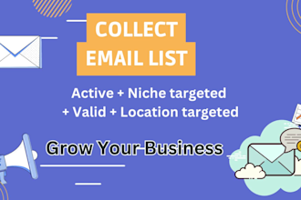 collect bulk active email list for marketing