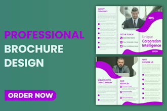 design brochure design, trifold brochure, catalog design,