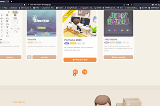 create 3d personal portfolio websites, business website