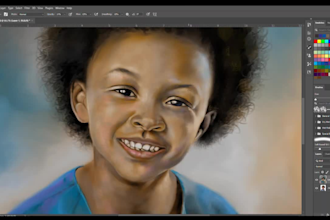paint a beautiful and unique digital portrait