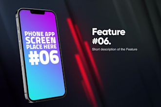 create a modern and stylish mobile app promo video
