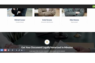 design notary website notary landing page lawyer website lawyer landing page