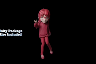 create a custom vrchat anime furry nsfw 3d model avatar vrchat avatar avis model