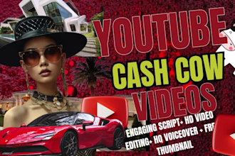 edit HD luxury video, youtube automation cash cow channel, channel monetization
