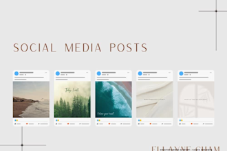 design an engaging social media posts for instagram, facebook, or linkedin