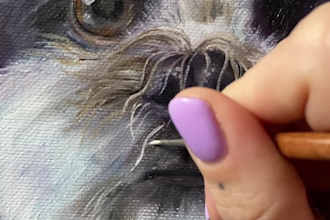 make real oil or acrylic painting of your beloved animal