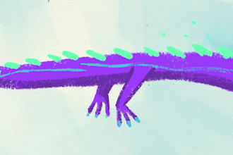 draw magical and colorful dragons