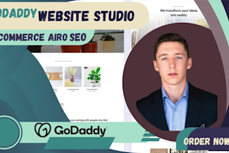 design redesign develop fix edit audit godaddy website studio ecommerce airo seo