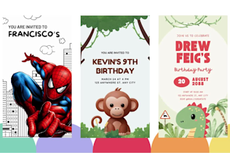 make a digital or animated birthday invitation