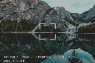 optimize image and video, compress, resize,upscale and background change