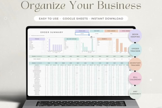 design custom and editable excel google spreadsheet as etsy digital product