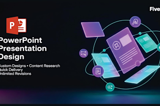 create professional powerpoint presentation design, redesign, pitch deck, slides