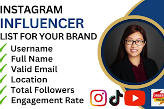 do instagram influencer research and influencer marketing