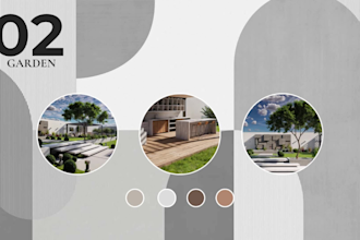design your landscape, garden and pool with 3d renders