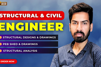 do structural engineering design, drawings and analysis of steel structures