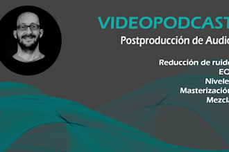 postproducir el sonido de tu  videopodcast y quedará excelente
