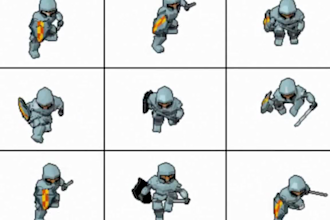 do pixel art character sprite sheet animation game assets rpg maker game arts