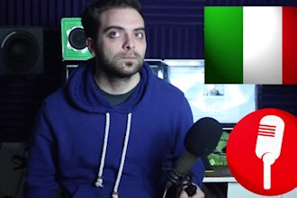 record a voiceover in my italian english accent