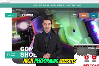 create a custome website or shopify, wordpress dropshipping website development
