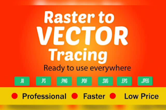 do perfectly manual vector tracing, redraw or modify any logo, image or icon