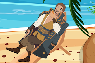 make a 2d cartoon animation video
