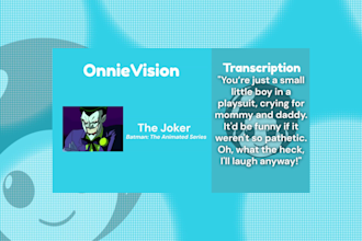 do character voice acting and impressions